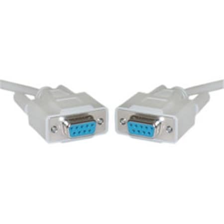 Cable Wholesale CableWholesale 10D1-20406 Null Modem Cable DB9 Female UL rated 8 Conductor 6 foot 10D1-20406